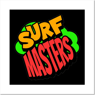 Surf Masters , Hello Summer Vintage Funny Surfer Riding Surf Surfing Lover Gifts Posters and Art